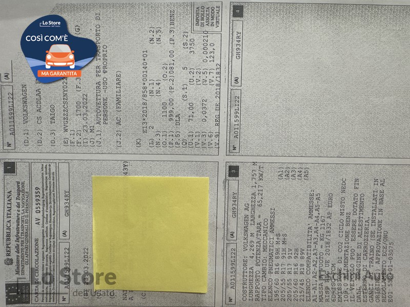 23 - Volkswagen Taigo 1.0 tsi life 110cv