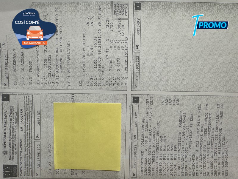 23 - Volkswagen Taigo 1.0 tsi life 110cv